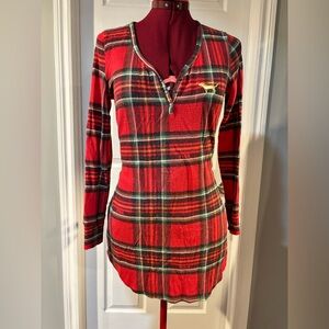 PINK by Victoria secret plaid nightdress